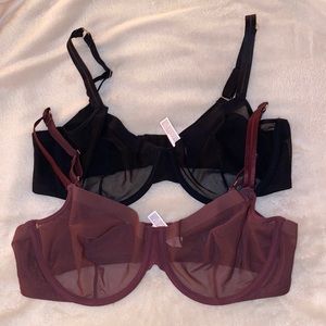 BUNDLE (2) Auden Unlined Underwire Bras size 38D